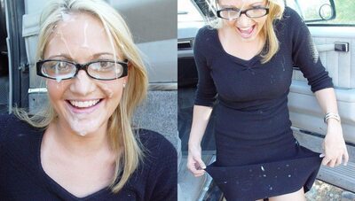 画像のタグ: Blonde, Cumshot, Facial