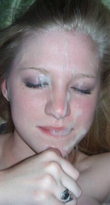 画像のタグ: Cumshot, Blonde, Facial